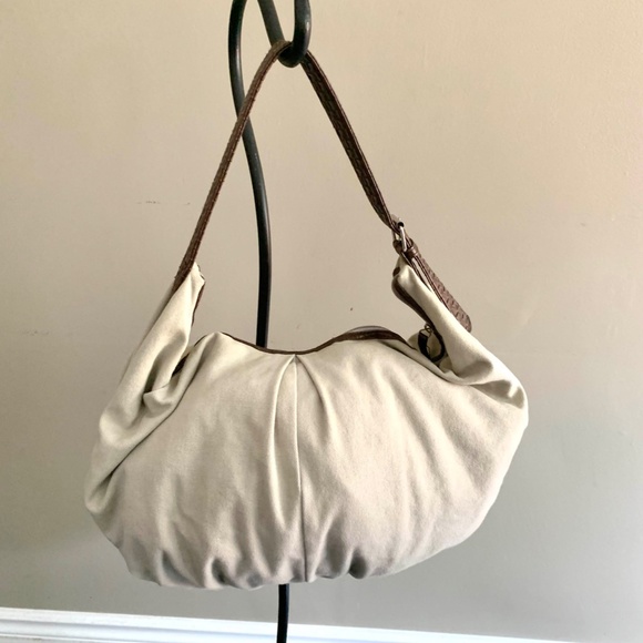 Japan made beige color hobo bag - Picture 2 of 8
